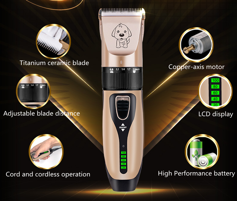 Tông đơ cắt lông thú cưng không dây USB C28